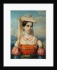 Portrait of Sophia Michailovna Sollogub, 1840s by Pimen Nikitich Orlov