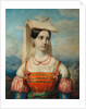 Portrait of Sophia Michailovna Sollogub, 1840s by Pimen Nikitich Orlov