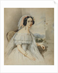 Portrait of Alexandra Smirnova-Rosset, 1844 by Nikolai Mikhailovich Alexeyev