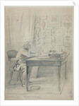 Portrait of the author Faddei Bulgarin, 1840s by Vasily Timm