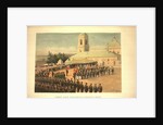 The consecration of the flags of the Preobrazhensky and Semenovsky Regiments by Vladimir Yegorovich Makovsky