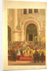 The imperial couple leaving the Cathedral of Christ the Saviour by Vasili Petrovich Vereshchagin
