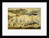 Arrival of a Portuguese ship. Nanban screen, ca. 1600 by Anonymous
