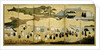 Arrival of a Portuguese ship. Nanban screen, ca. 1600 by Anonymous
