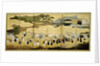Arrival of a Portuguese ship. Nanban screen, ca. 1600 by Anonymous