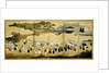 Arrival of a Portuguese ship. Nanban screen, ca. 1600 by Anonymous