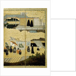 Arrival of a Portuguese ship. Nanban screen. Detail: Japanese Christians, ca. 1600 by Anonymous