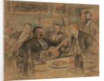 Konstantin Korovins name day party, 1912 by Leonid Osipovich Pasternak