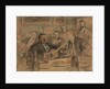 Konstantin Korovins name day party, 1912 by Leonid Osipovich Pasternak