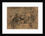 Konstantin Korovins name day party, 1912 by Leonid Osipovich Pasternak