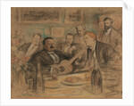 Konstantin Korovins name day party, 1912 by Leonid Osipovich Pasternak