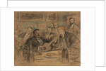 Konstantin Korovins name day party, 1912 by Leonid Osipovich Pasternak