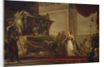 Catherine II laying the trophies of the Battle of Chesma on the tomb of Peter the Great, 1791 by Andreas Caspar Hüne