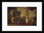 Catherine II laying the trophies of the Battle of Chesma on the tomb of Peter the Great, 1791 by Andreas Caspar Hüne
