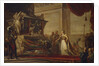 Catherine II laying the trophies of the Battle of Chesma on the tomb of Peter the Great, 1791 by Andreas Caspar Hüne