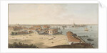 View to the Spit of Vasilyevsky Island and Peter and Paul Fortress, Between 1802 and 1805 by John Augustus Atkinson