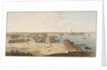 View to the Spit of Vasilyevsky Island and Peter and Paul Fortress, Between 1802 and 1805 by John Augustus Atkinson