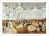 Ball in the Concert Hall of the Winter Palace during the Official Visit of Nasir al-Din Shah in May by Mihály Zichy