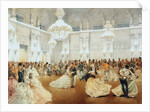 Ball in the Concert Hall of the Winter Palace during the Official Visit of Nasir al-Din Shah in May by Mihály Zichy