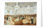 Ball in the Concert Hall of the Winter Palace during the Official Visit of Nasir al-Din Shah in May by Mihály Zichy