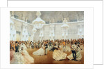 Ball in the Concert Hall of the Winter Palace during the Official Visit of Nasir al-Din Shah in May by Mihály Zichy