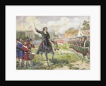 Military exercise of the Fun forces of Peter I near Kozukhovo, 1880 by Alexei Danilovich Kivshenko