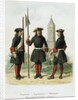 Dress uniforms of the Preobrazhensky Regiment in 1695-1700, 1901-1904 by Adolf Charlemagne