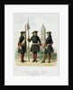 Dress uniforms of the Preobrazhensky Regiment in 1695-1700, 1901-1904 by Adolf Charlemagne