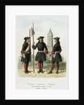 Dress uniforms of the Preobrazhensky Regiment in 1695-1700, 1901-1904 by Adolf Charlemagne