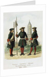 Dress uniforms of the Preobrazhensky Regiment in 1695-1700, 1901-1904 by Adolf Charlemagne