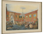 View of the artists drawing room in his townhouse by the Neva in St. Petersburg, 1859 by Eduard Hau