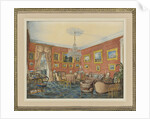 View of the artists drawing room in his townhouse by the Neva in St. Petersburg, 1859 by Eduard Hau