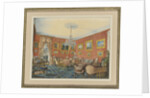 View of the artists drawing room in his townhouse by the Neva in St. Petersburg, 1859 by Eduard Hau
