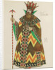 Tsar Saltan. Costume design for the opera The Tale of Tsar Saltan by N. Rimsky-Korsakov, 1928 by Ivan Yakovlevich Bilibin