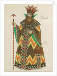 Tsar Saltan. Costume design for the opera The Tale of Tsar Saltan by N. Rimsky-Korsakov, 1928 by Ivan Yakovlevich Bilibin