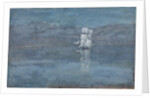 Ladscape with a Sailing Boat, End 1890s by Isaak Ilyich Levitan