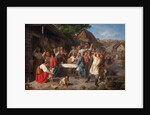An Oath Of Temperance. The Temperance Society, 1860 by Akim Yegorovich Karneev