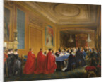 Louis-Philippe receiving the Order of the Garter from the hands of a young Queen Victoria, 1844 by Nicolas-Louis-François Gosse