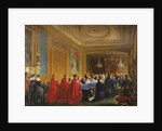 Louis-Philippe receiving the Order of the Garter from the hands of a young Queen Victoria, 1844 by Nicolas-Louis-François Gosse