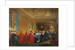 Louis-Philippe receiving the Order of the Garter from the hands of a young Queen Victoria, 1844 by Nicolas-Louis-François Gosse