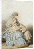 Queen Maria Amalia of the French, with children of Prince Louis, Duke of Nemours, 1845 by School of Franz Xaver Winterhalter