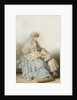 Queen Maria Amalia of the French, with children of Prince Louis, Duke of Nemours, 1845 by School of Franz Xaver Winterhalter