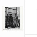 Louis XI persuades Edward IV to return home of a sum of money, 1882 by Anonymous