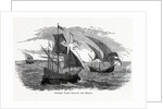 Cortezs Fleet Sailing for Mexico, 1882 by Anonymous