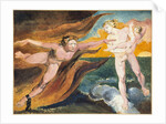 The Good and Evil Angels Struggling for Possession of a Child, 1795 by William Blake