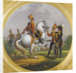Chief Officer and Under Officer of the Life-Guards Hussar Regiment, 1829 by Lev Alexandrovich Belousov
