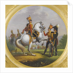 Chief Officer and Under Officer of the Life-Guards Hussar Regiment, 1829 by Lev Alexandrovich Belousov