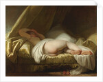 Young girl sleeping, Between 1758 and 1761 by Jean Honoré Fragonard