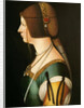 Portrait of Bianca Maria Sforza, the second wife of Maximilian I, Holy Roman Emperor, 14 by Giovanni Ambrogio De Predis