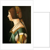 Portrait of Bianca Maria Sforza, the second wife of Maximilian I, Holy Roman Emperor, 14 by Giovanni Ambrogio De Predis